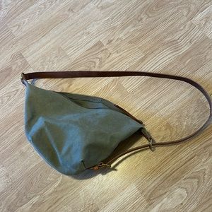 Green Canvas Madewell Sling Crossbody Bag
